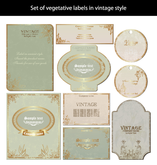 free vector European gorgeous bottle vector affixed with labels